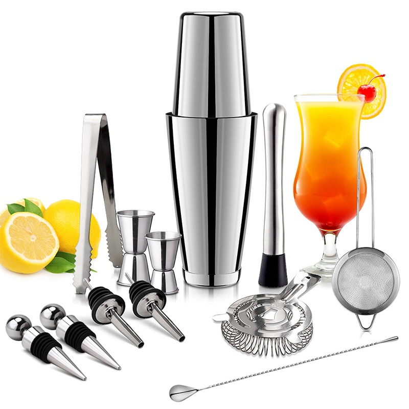 13Pcs/Set Stainless Steel Cock - Boston Shaker Set recensione e prezzo