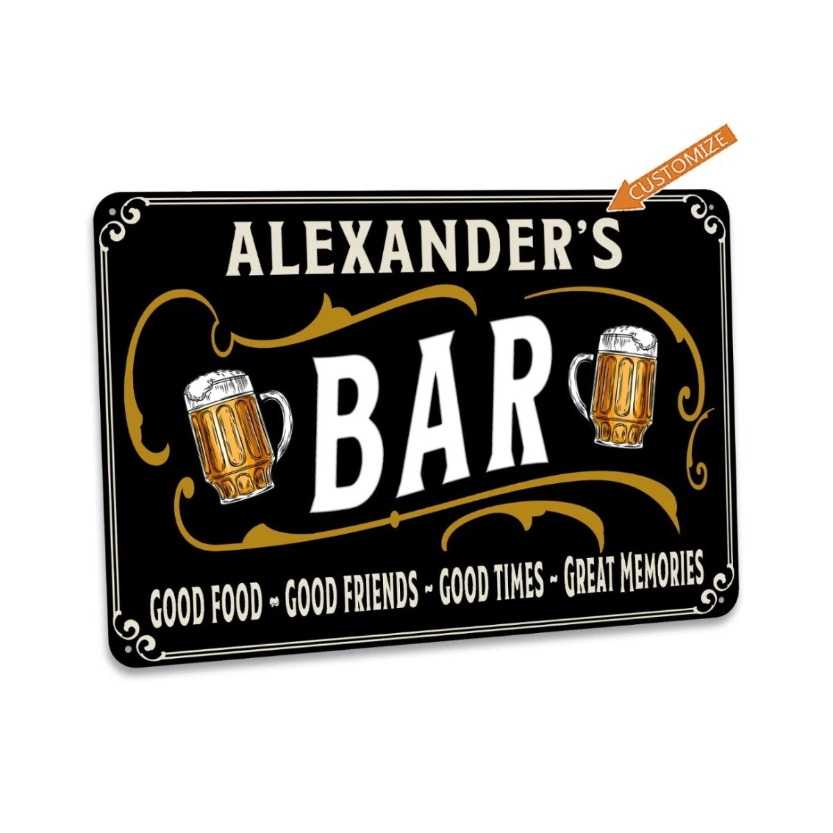 Custom Bar Sign Personalized H - Home Bar Signs recensione e prezzo
