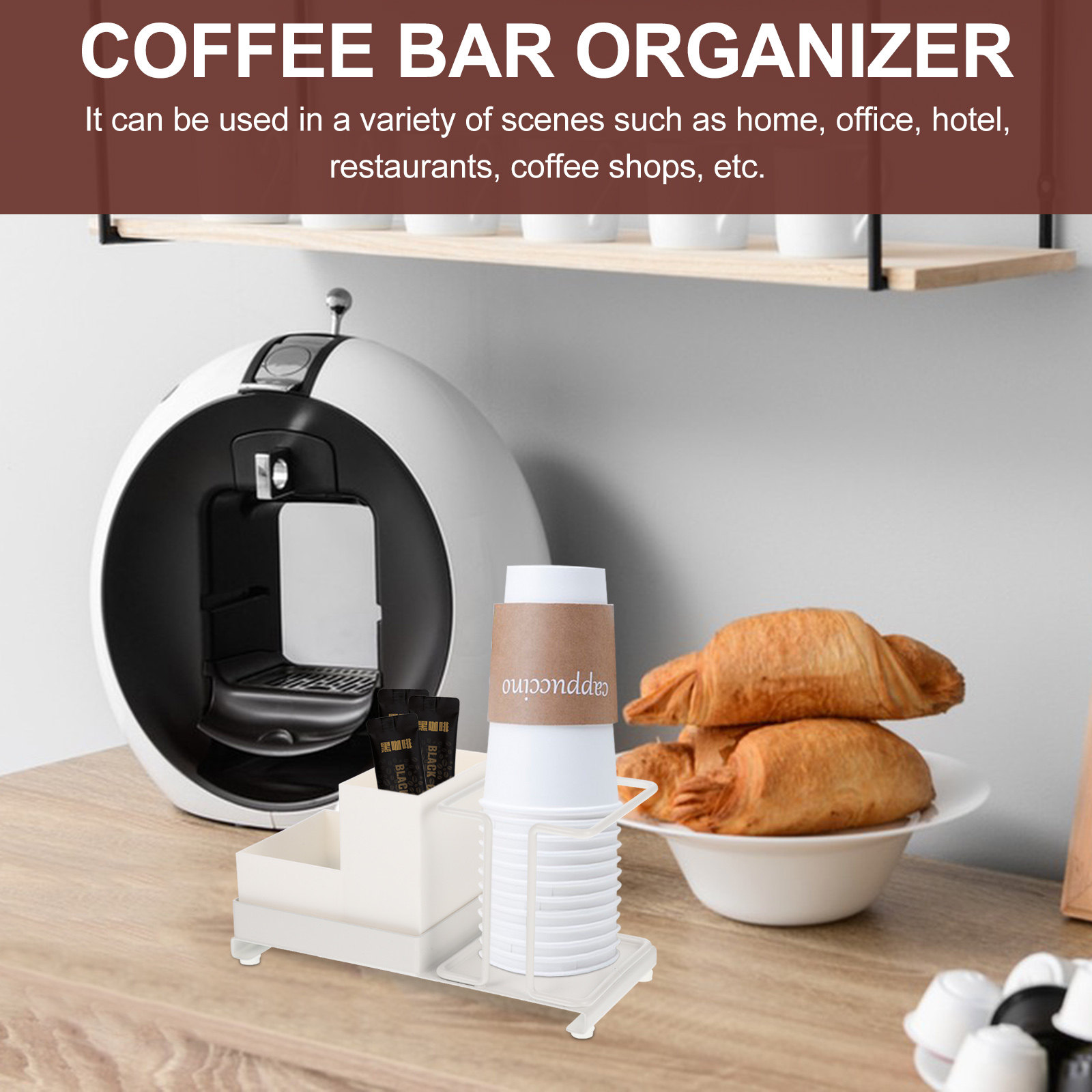 Coffee Bar Organizer Disposabl - Home Bar Supplies recensione e prezzo