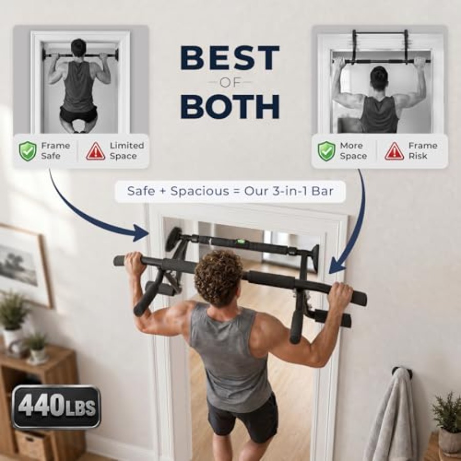 Home gym doorway pull up bar:  - Home Bar And Gym recensione e prezzo