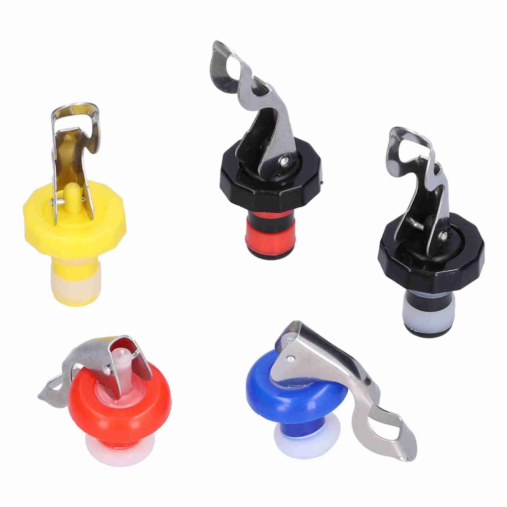 5pcs Silicone Wine Bottle Plug - Wine Preservation Pump recensione e prezzo