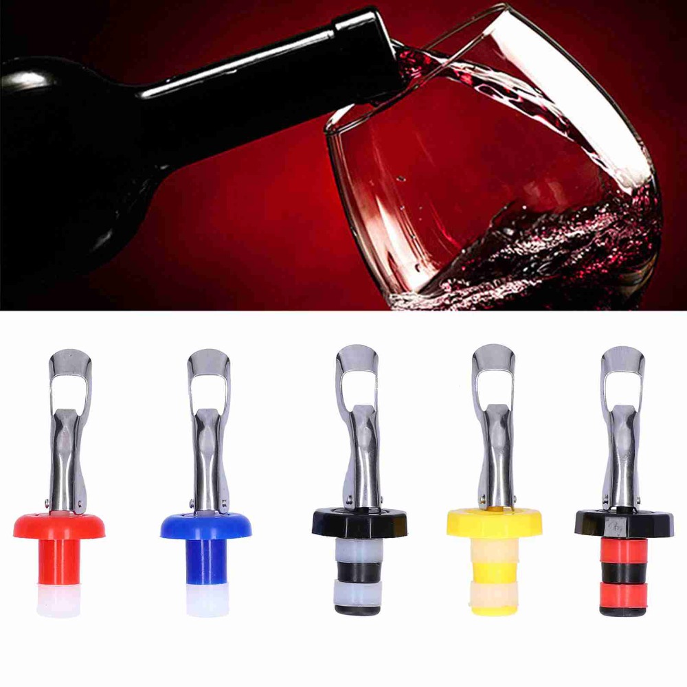 5pcs Silicone Wine Bottle Plug - Wine Preservation Pump recensione e prezzo