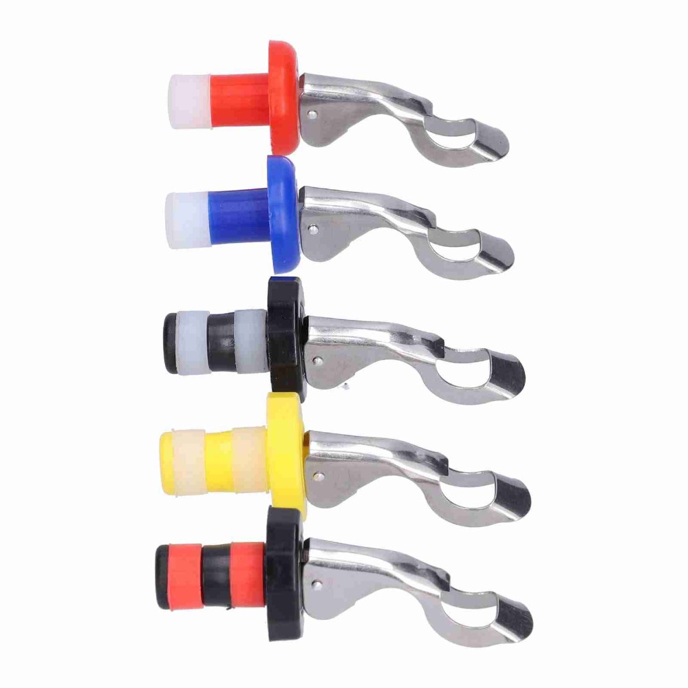 5pcs Silicone Wine Bottle Plug - Wine Preservation Pump recensione e prezzo