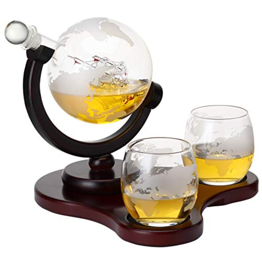 Whiskey Globe Decanter Set wit - Decanter Globe Set recensione e prezzo
