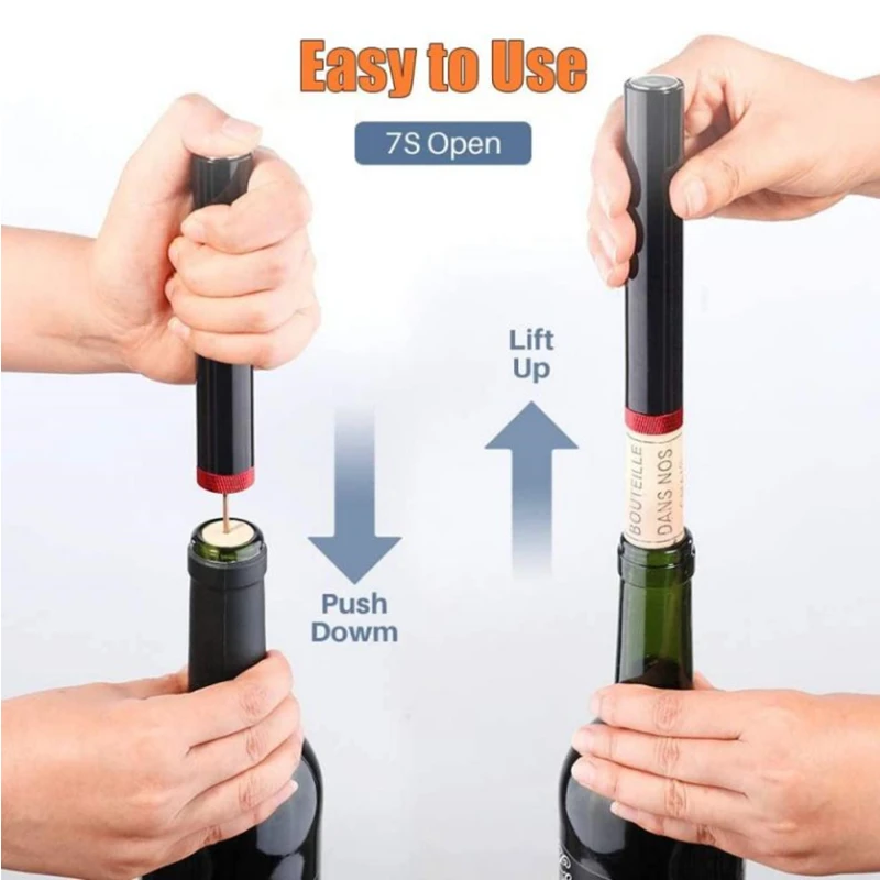 Red Wine Bottle Opener Air Pre - Wine Preservation Pump recensione e prezzo