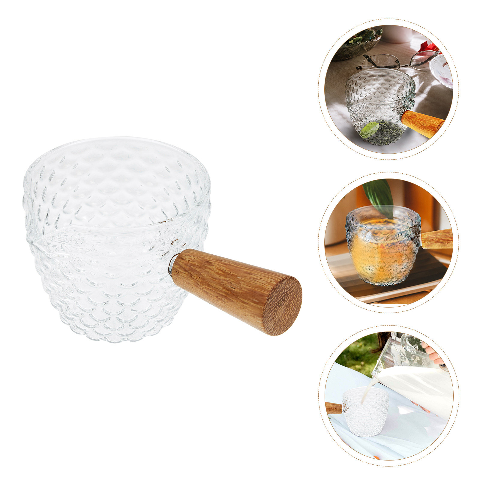 Hammered Glass Milk Pitcher Co - Home Bar Supplies recensione e prezzo
