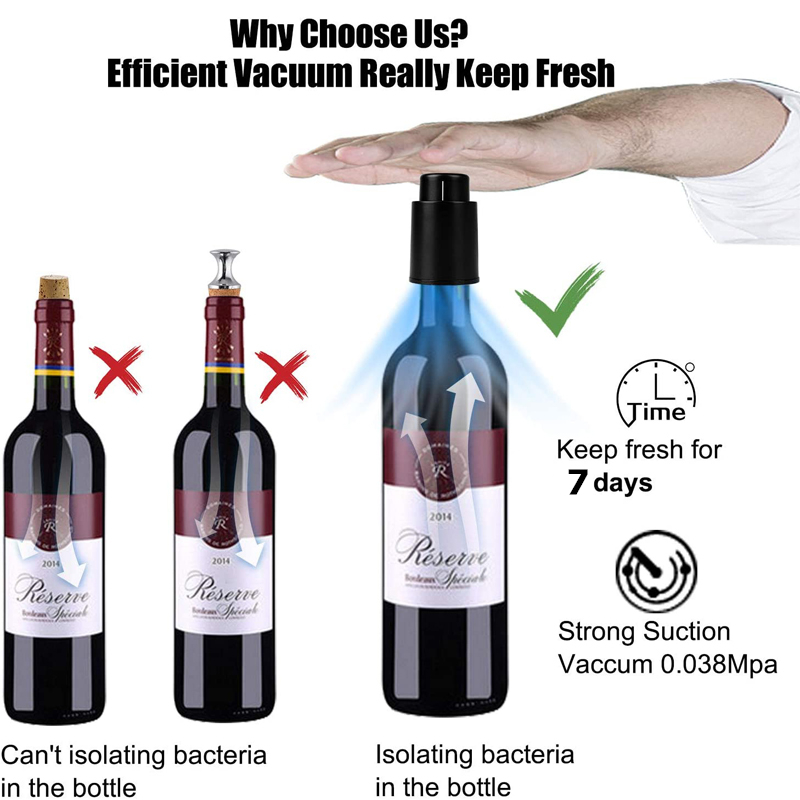 LMETJMA Wine Bottle Stoppers R - Wine Preservation Pump recensione e prezzo