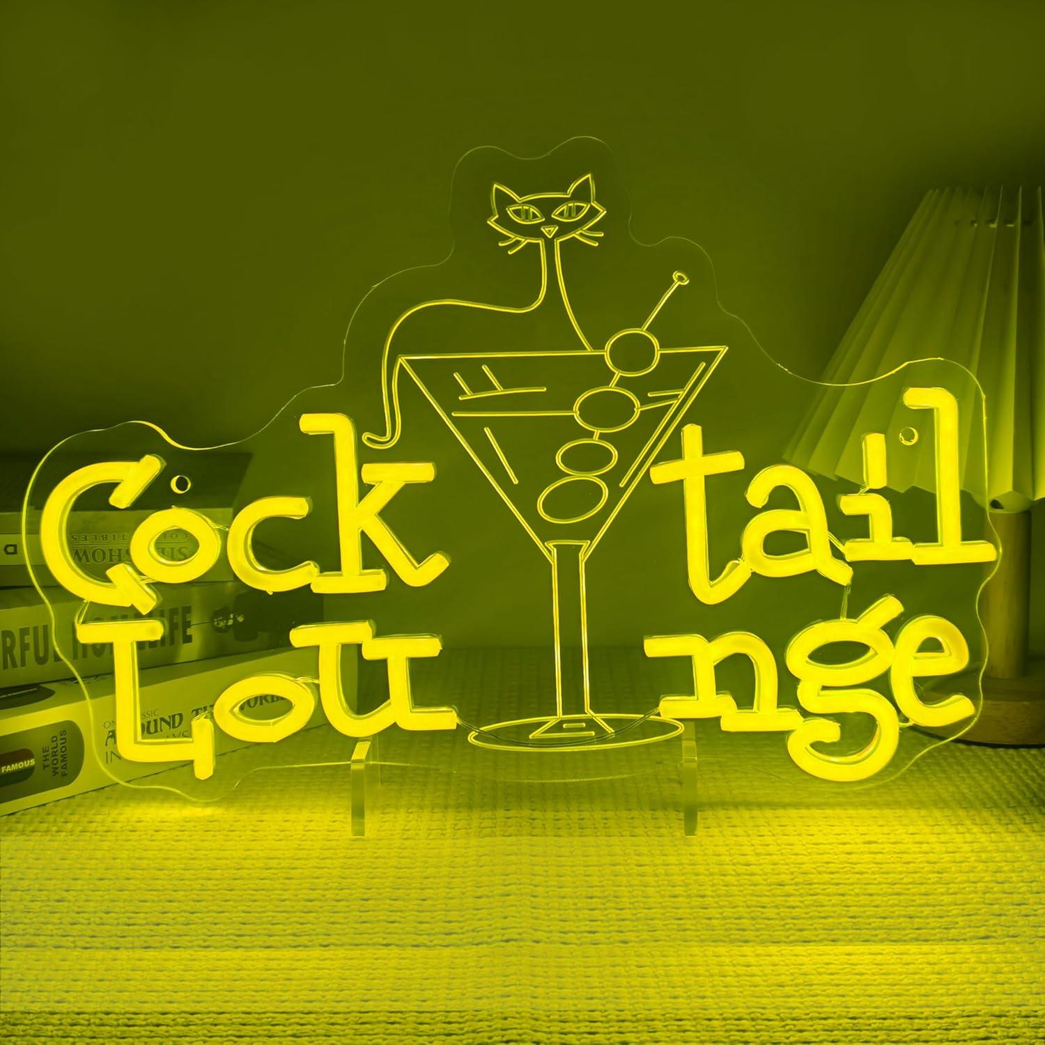 Cocktail Lounge Neon Sign Dimm - Home Bar Signs recensione e prezzo