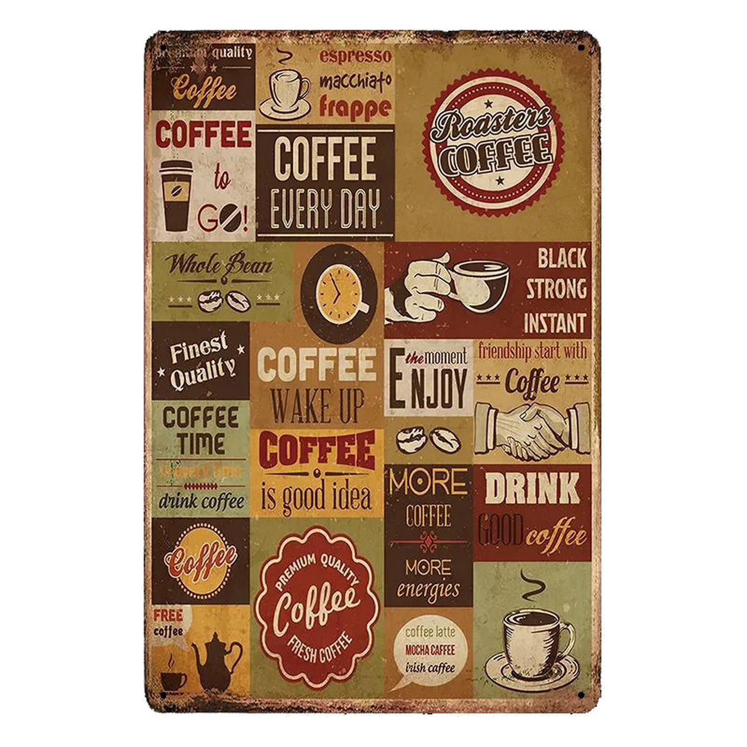Metal Tin Signs Italian Coffee - Home Bar Cafe recensione e prezzo
