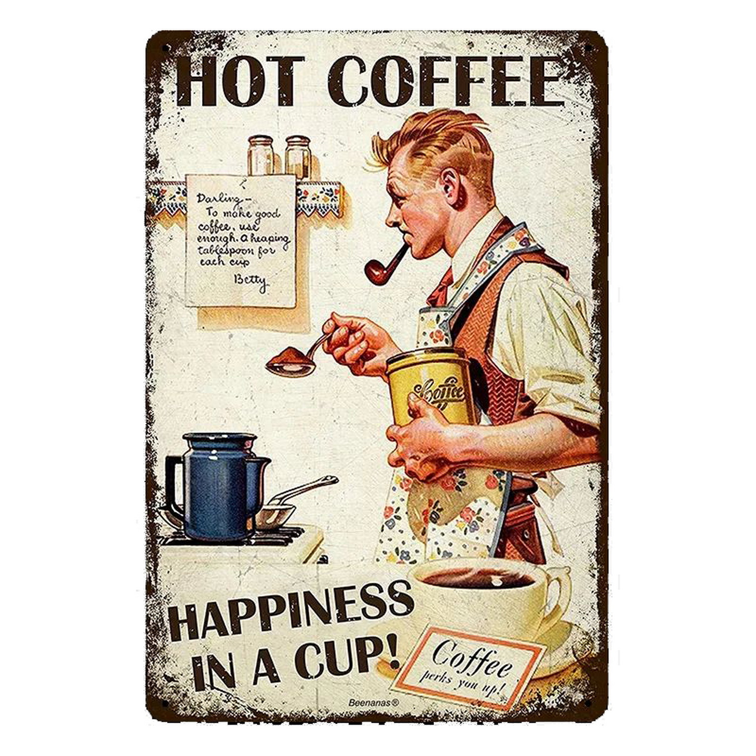 Metal Tin Signs Italian Coffee - Home Bar Cafe recensione e prezzo
