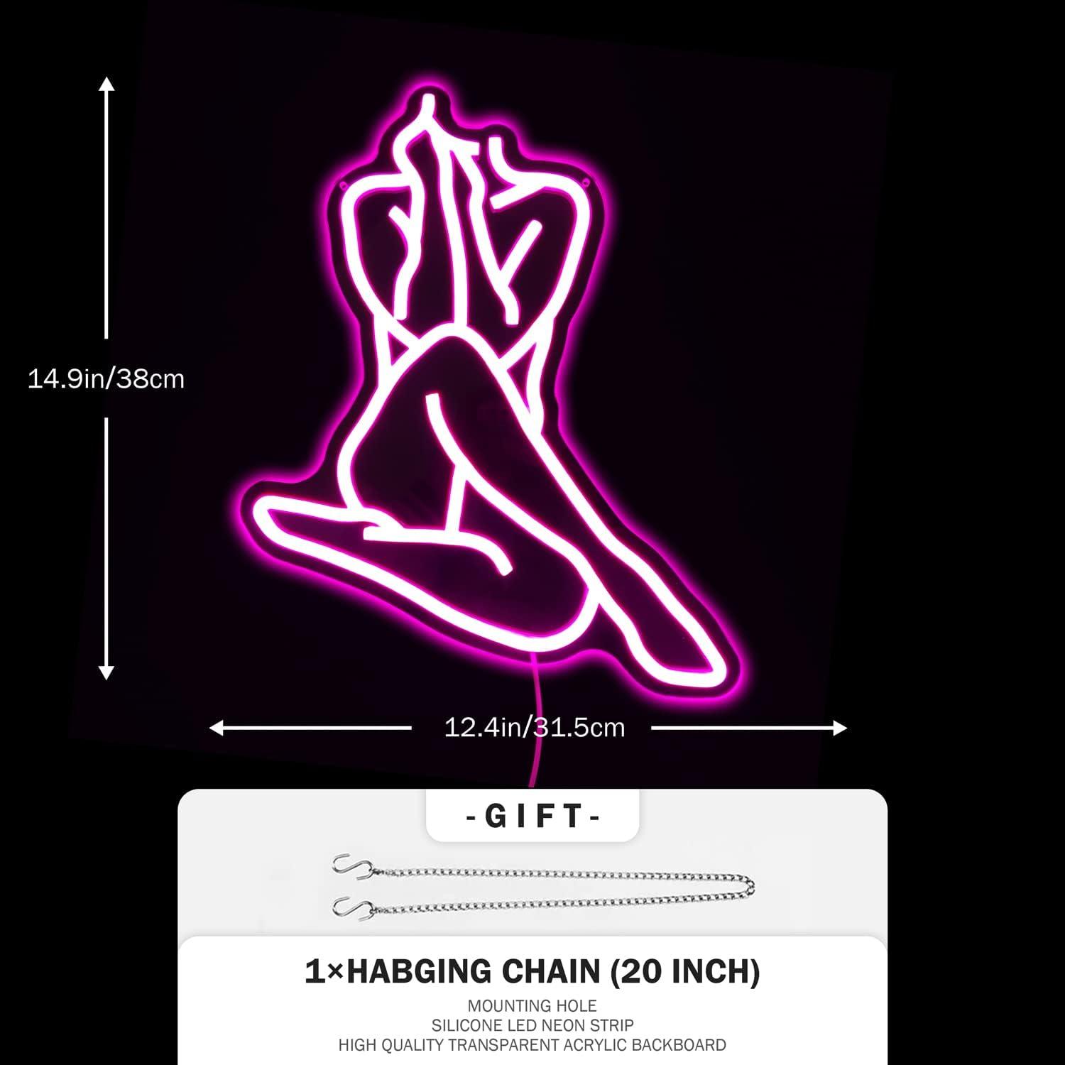 Lady Neon Sign Dimmable LED Li - Home Bar Signs recensione e prezzo
